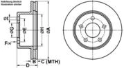 ATE Bremsscheibe 24012407021 bel&uuml;ftet 280mm 24mm f&uuml;r JEEP