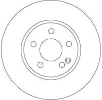 TRW Bremsscheibe df4373 bel&uuml;ftet 300mm 28mm f&uuml;r Mercedes (FJDA)