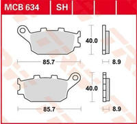 TRW Bremsbelagsatz, Scheibenbremse Sinter Street mcb634sh