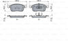 Bosch Bremsbeläge vorne (0 986 424 436) für Toyota Proace Verso Vivaro C...