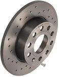 BREMBO Bremsscheibe XTRA LINE 0894881x Gelocht 256mm 12mm f&uuml;r VW (SVW) Skoda...