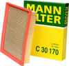 Mann-Filter Luftfilter (C 30 170) für SAAB 9-3 Opel Vectra C BLS Signum Mk II