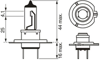 BOSCH Gl&uuml;hlampe, Fernscheinwerfer 1987301426 H7 f&uuml;r YAMAHA Citro&euml;n Peugeot Volvo
