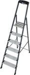 Krause 126443, Krause MONTO Stufen-Stehleiter Securo eloxiert 6 Stufen