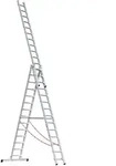 Euroline Alu-Mehrzweckleiter 3-teilig Nr. 307 Vielzweckleiter 3x14