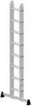 G&uuml;nzburger Steigtechnik Klappleiter 2-teilig mit nivello&reg;-Traverse 2x8 Sprossen
