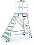 ZARGES Podesttreppe, einseitig 8 Stufen
