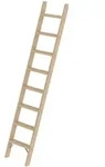 G&uuml;nzburger Steigtechnik Stufen-Anlegeleiter Holz ohne Traverse 8 Stufen
