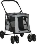 PawHut Hundewagen faltbarer Hundebuggy mit Kissen f&uuml;r Hunde und Katzen bis 20 kg,