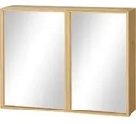 Kleankin Spiegelschrank Badspiegelschrank mit Doppelt&uuml;r 3 Innenb&ouml;den...