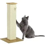 PawHut Kratzs&auml;ulen f&uuml;r Katzen 38L x 38B x 80H cm stabil & sicher mit Kratzbrett