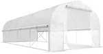 Outsunny Gew&auml;chshaus 6 x 3 x 2 m Foliengew&auml;chshaus mit 8 Fenster & T&uuml;r,...