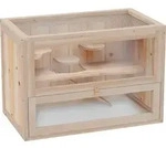 PawHut Kleintierk&auml;fig Holz 60 x 35 x 42 cm Aosom
