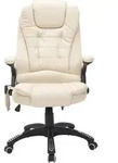 HOMCOM Massagesessel B&uuml;rostuhl Chefsessel mit 6-Punkt Vibrationsmassage und