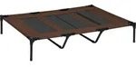 PawHut Hundebett Outdoor Hundeliege 122x92 cm, Katzenbett aus Metall & Oxford-Gewebe,