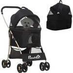PawHut Hundewagen 2-in-1 Hundetrolley & Tragetasche, faltbarer Hundebuggy mit