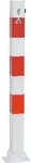 Absperrpfosten herausnehmbar verzinkt rot/wei&szlig; 70x70mm