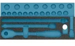 2-Komponenten Weichschaumeinlage 163-342L ∙ L x B: 342 mm x 172 mm