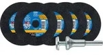 5x Trennscheiben EHT 76x1,0x10 mm gerade PSF STEELOX f&uuml;r Stahl/Edelstahl mit 1x