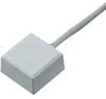 FT-Glasbruchmelder, GBM7300,B 18mm,H 18mm, Kunststoff wei&szlig; - wei&szlig;