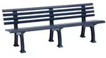 Bank Modell Juist 4 Sitzer blau 200 cm