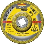 Schruppscheibe A 24 EX X-LOCK, 125 x 6 x 22,23mm gekr&ouml;pft, 1 St&uuml;ck