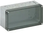 Wandgeh&auml;use Kst IP65 B300xH150xT132mm ET114mm transp RAL7035
