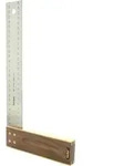 Tischlerwinkel Nussbaum 400mm Edelstahlblatt 45mm