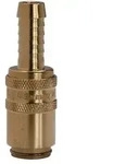 Temperierkupplung DN 6, Zapfen 9 mm, Schlaucht&uuml;lle gerade (270.11)