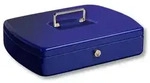 OB-Geldkassette, mit Hartgeldeinsatz, Office 2307, Stahlblech blau - blau
