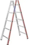 Alu-Sprossen-Stehleiter 2 x 5 Sprossen, 1,47m
