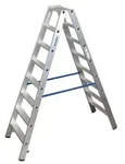 Stufenstehleiter aus Aluminium, mit 2 x 8 Stufen