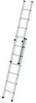 Schiebeleiter 2x6 Sprossen, L eingefahren 1940mm, L ausgefahren 2960mm