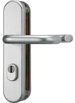 WET-Schutz-Dr&uuml;ckergarnitur,Langsch. KLZS714,Profilzylinder gelocht,E72,Aluminium