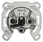 TWIN-Stichdose Sat/BK 3f 0,5dB/860 1dB/2150 fernspeisetauglich 47-2400MHz