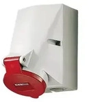 CEE-Steckdose 5p 32A 6h 400V/rt IP44 AP Schraubkl kst