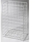 Sammelkorb klein, 28,5x19x35,5cm, Drahtgeflecht wei&szlig;, 2340012, f. Papierhandtuch