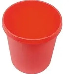 Papierkorb H6105825 31x32cm 18l rund Kunststoff rot - rot