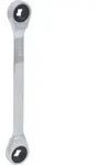 GEARplus Torx-E-Doppel-Ratschenringschl&uuml;ssel,E10xE12