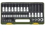 Spezialsatz f&uuml;r TX- und Innensechskantschrauben, 1/4"+1/2", 42-teilig