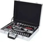 Steckschl&uuml;ssel-Koffer 1/4"+1/2" 70-teilig