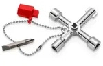 Schaltschrankschl&uuml;ssel 00 11 03 Kreuzform mit langer Kette mit Bit ZDG 76mm