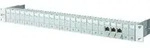 Patchpanel 24Ports 1HE Cat6A Schirm RAL7035 geschirmt 44,45x482,6x95mm