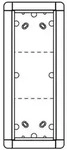Rahmen-T&uuml;rstation 3f AP Portier si Alu 133x326x37mm