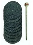 Trennscheiben mit Gewebe, 22mm, 10 St&uuml;ck + 1 Tr&auml;ger