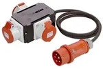 MIXO-Stromverteiler "NECKAR" E: 400V/16A m.1,5m5G1,5 A: 3x400V/16A