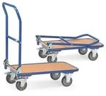 Klappwagen KW 1, Ladefl&auml;che Holzwerkstoff, Tragkraft 250kg - blau