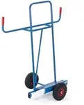 Plattenkarre 1075, Vollgummireifen, Tragkraft 400kg - blau