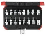 R68003016 Steckschl&uuml;ssel-Satz 1/2" TX E10-24T30-70 16-teilig - rot