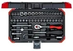R49003046 Steckschl&uuml;ssel-Satz 1/4" 4-14mm 46-teilig - rot